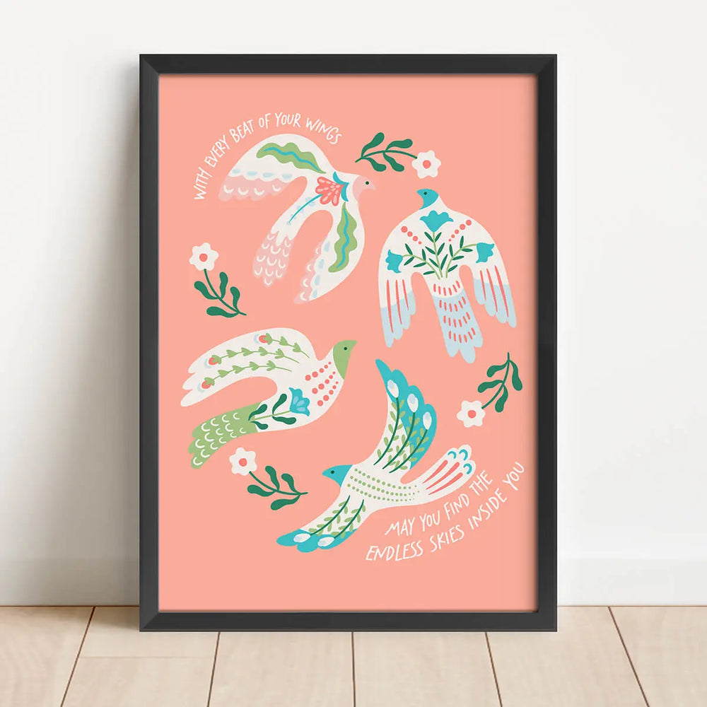 당신 안에서 끝없는 하늘을 찾을 수 있기를 바랍니다